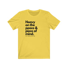 Load image into Gallery viewer, Heavy on the Peace &amp; Piece of Mind; Try Jesus, Not Me T-shirt - KAT WABI SABI
