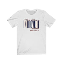 Load image into Gallery viewer, Unapologetic Introvert and Ambivert When I Need To T-shirt - KAT WABI SABI
