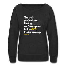 Load image into Gallery viewer, Joy is Greater than the Pain Crewneck Sweatshirt - heather black
